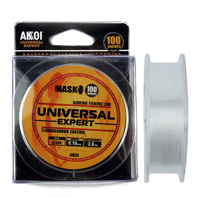 Леска AKKOI  Mask Universal Expert 0,14мм 100м прозрачная - купить по доступной цене Интернет-магазине Наутилус